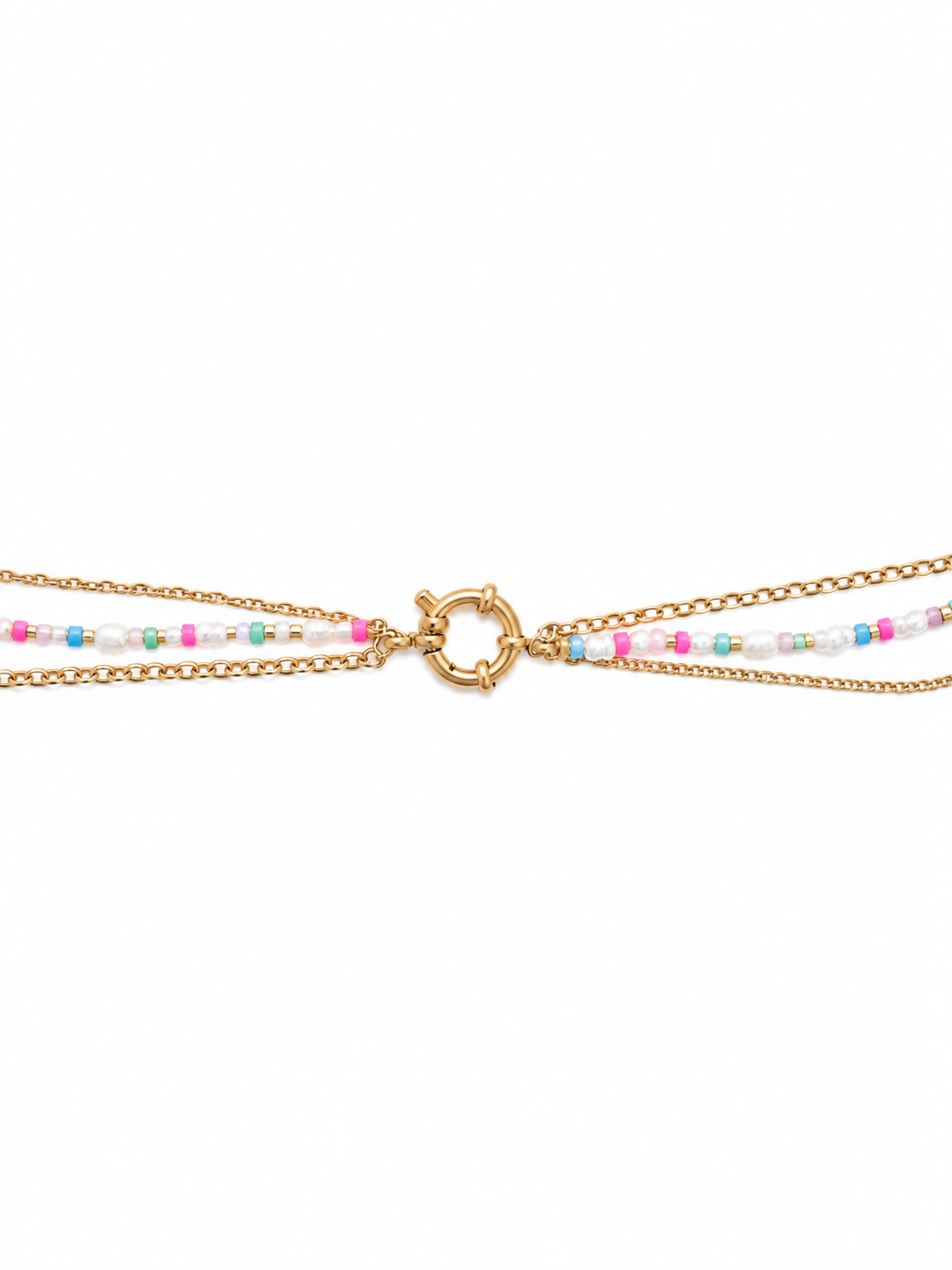 Ketting kort kralen mix