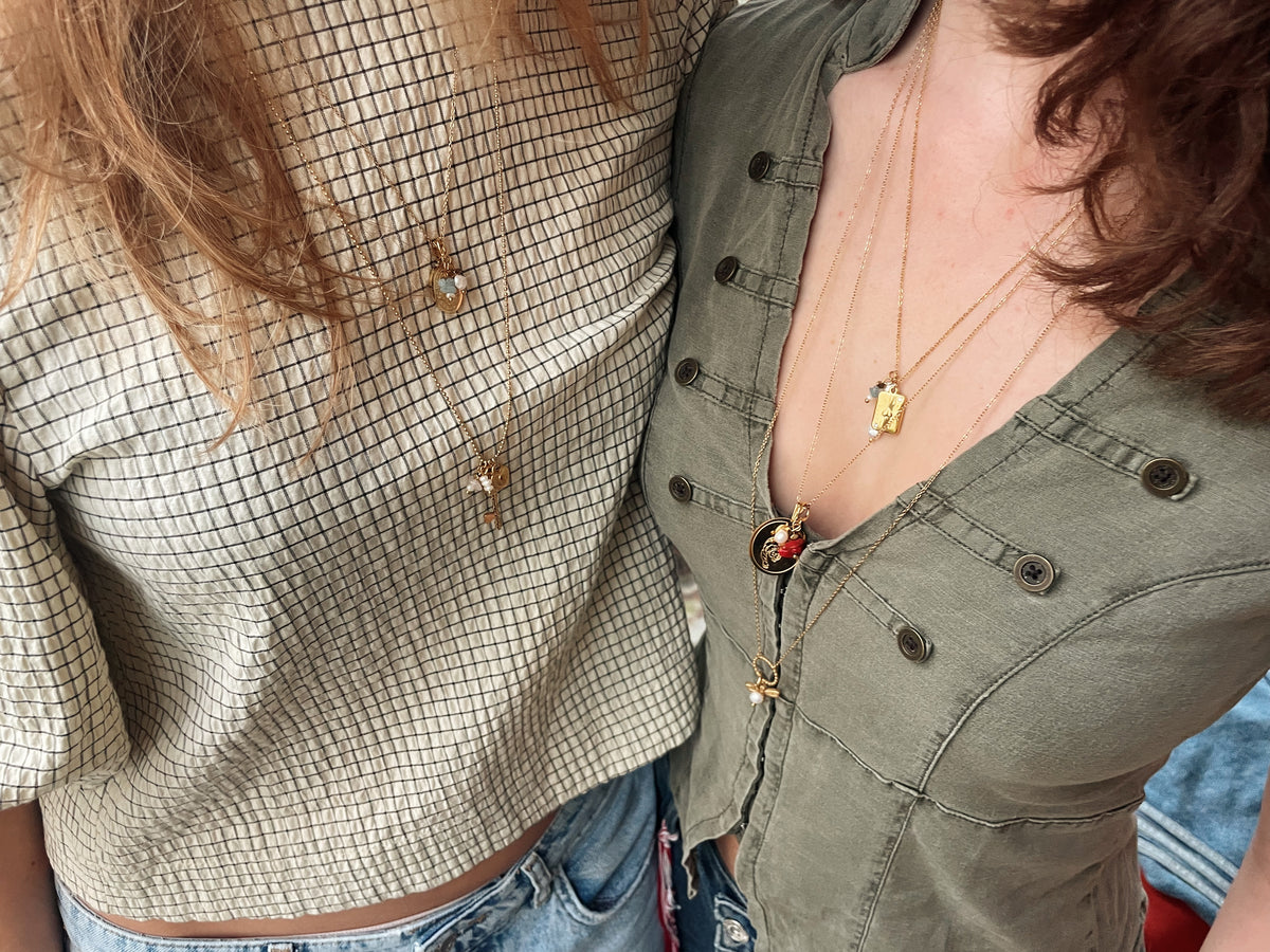 Bolletjes ketting sleutel